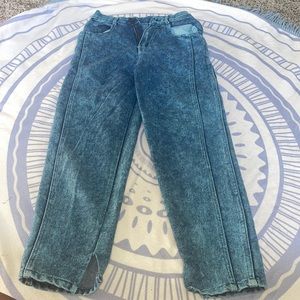 Little Girls Vintage Acid Wash Blue Jeans Size 8